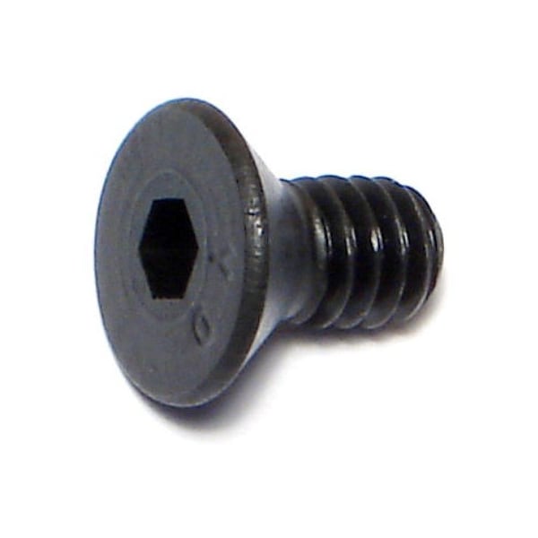 Midwest Fastener 1/4"-20 Socket Head Cap Screw, Flat, Plain Steel, 1/2 in Length, 10 PK 72261 - main